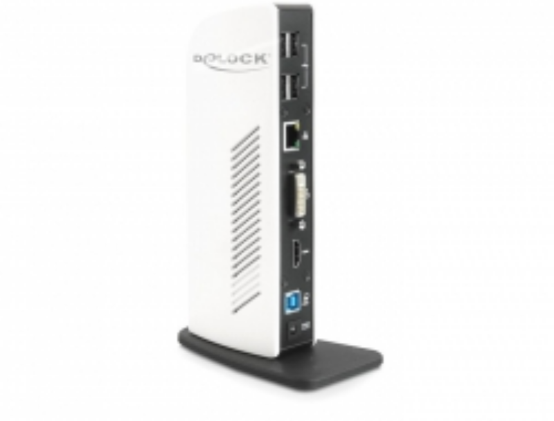 Picture of Delock USB 3.0 Port Replicator GLAN+HDMI+DVI 87568