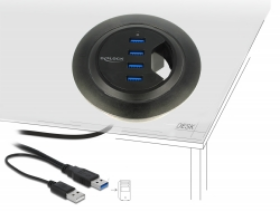Picture of Delock 62868 In-Desk Hub 4 Port USB 3.0