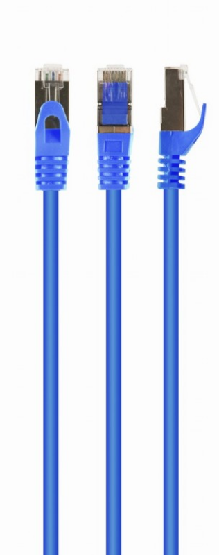 Picture of Gembird S/FTP Cat. 6A LSZH patch cord blue, 0.5 m PP6A-LSZHCU-B-0.5M