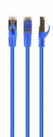 Picture of Gembird S/FTP Cat. 6A LSZH patch cord blue, 1 m PP6A-LSZHCU-B-1M