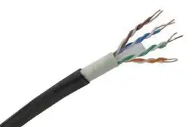 Picture of TapeCom UTP CAT6 23AWG 305m BC Outdoor Black Fluke Certified