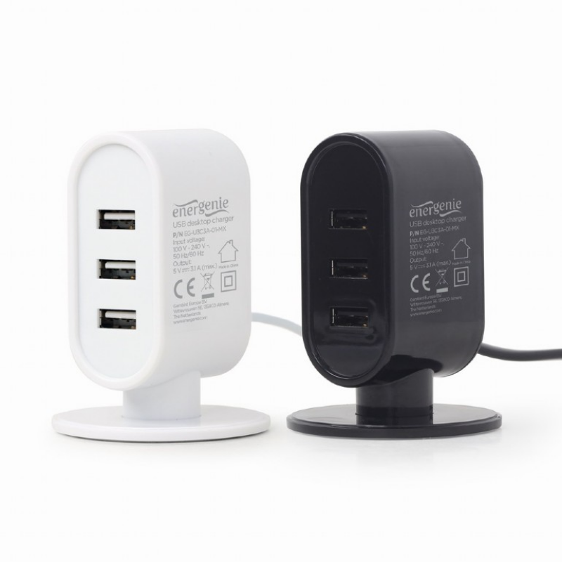 Picture of Gembird Universal USB Desktop charger 3.1A EG-U3C3A-01-MX