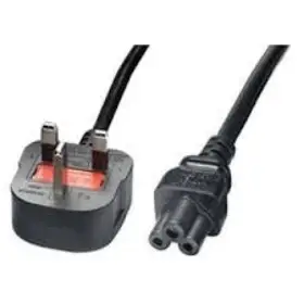 Picture of TapeCom UK 3-pin > C5 (clover) Power cord 1.8m JL-49A/JL-48