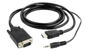 Picture of Gembird HDMI to VGA + Audio adapt. Cable A-HDMI-VGA-03-10