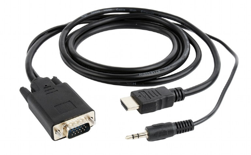 Picture of Gembird HDMI to VGA + Audio adapt. Cable A-HDMI-VGA-03-6