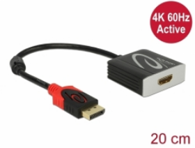 Picture of Delock 62734  Adapter DisplayPort 1.2 male> HDMI female 4K 60 Hz active