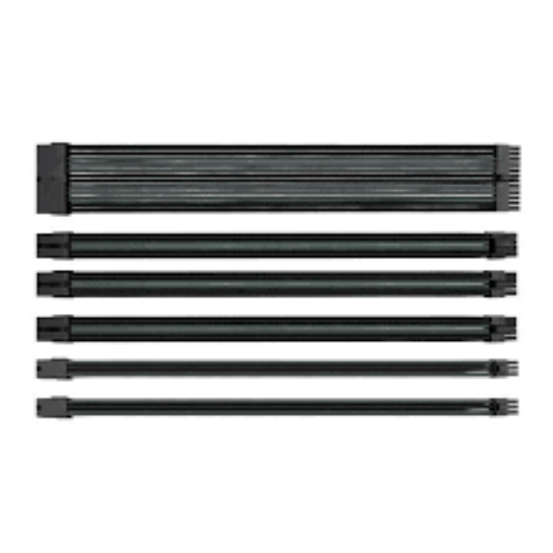 Picture of Thermaltake TTMOD Sleeved PSU Extension Cable Set Black