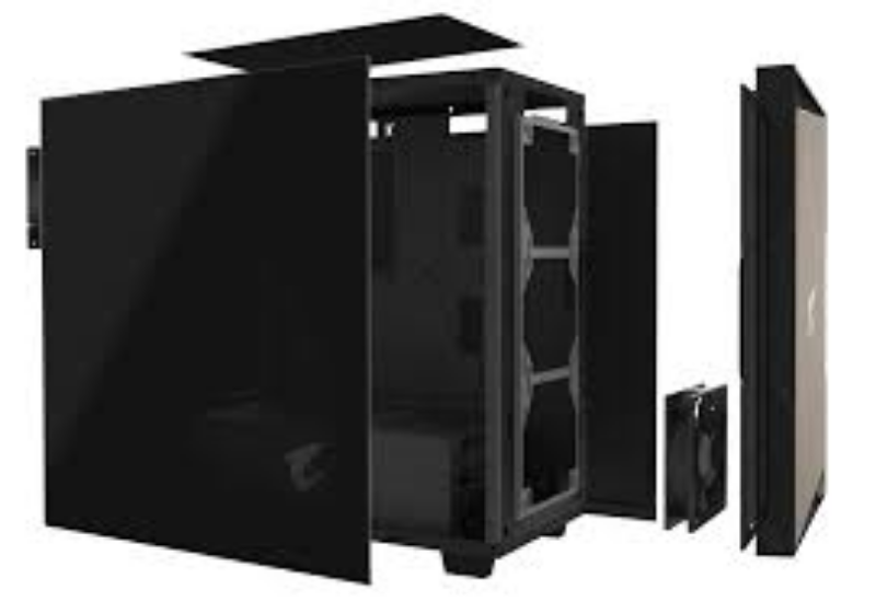 Picture of Gigabyte AORUS C300 Glass Side Panel TG  RGB AC300G ATX CASE/GPU 400mm/BLK