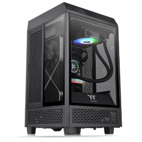 Picture of Thermaltake The Tower 100 Black SPCC Tempered Glass*3 CA-1R3-00S1WN-00