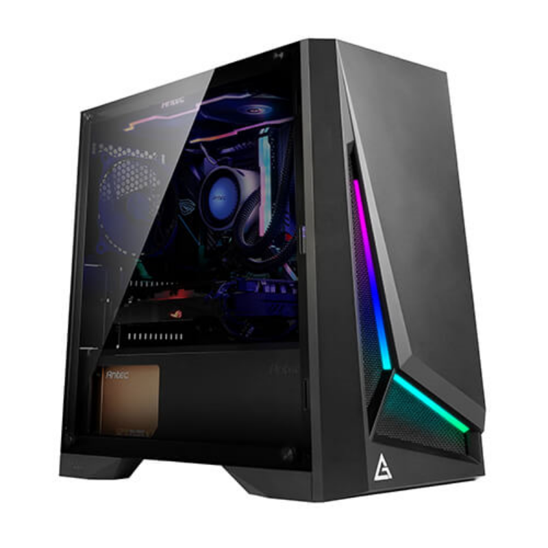 Picture of Antec DP301M Micro-ATX Gaming Case RGB  Black 0-761345-80020-4