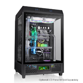 Picture of Thermaltake The Tower 500 SPCC Tempered Glass & 3x120mm Fans Black PC Case CA-1X1-00M1WN-00