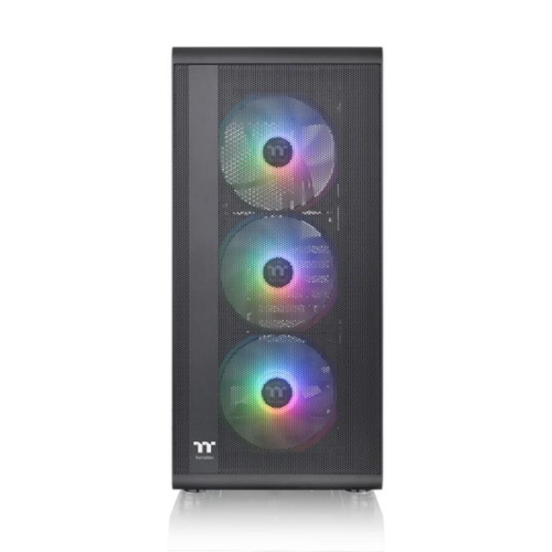 Picture of Thermaltake S200 TG ARGB SPCC Tempered Glass & 3x120mm Fans ARGB Midi Tower Black Case CA-1X2-00M1WN-00