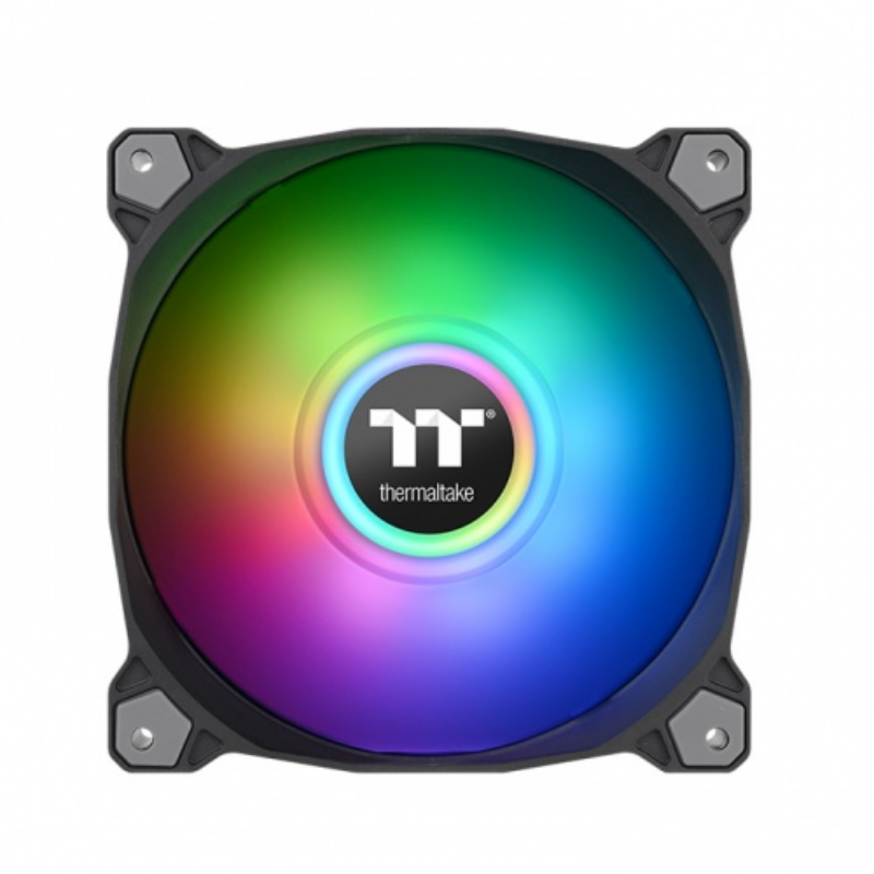 Picture of Thermaltake Pure Duo 12 ARGB Sync Radiator Fan 2 Pack PWM500-1500RPM-18LED 5V Black