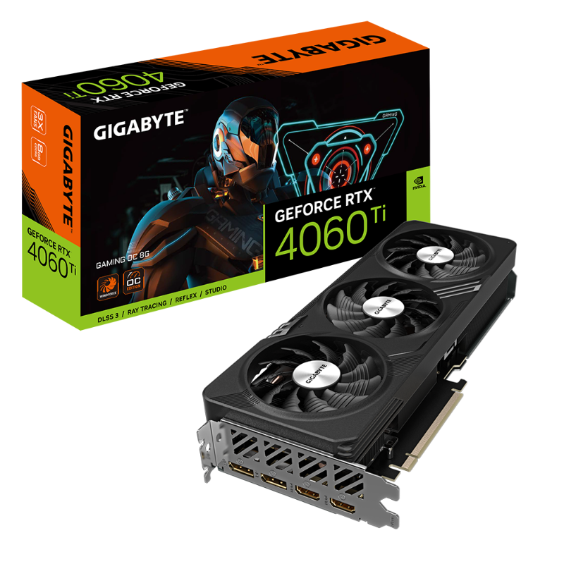 Picture of Gigabyte GeForce RTX 4060 Ti 8GB Gaming OC Graphics Card GV-N406TGAMING OC-8GD G10