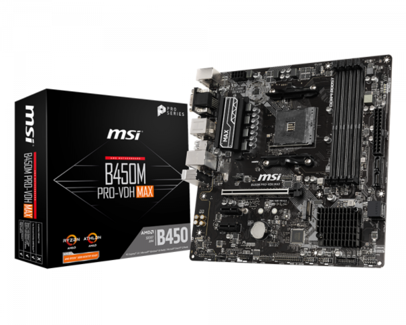 Picture of MSI B450M PRO-VDH MAX Motherboard AM4