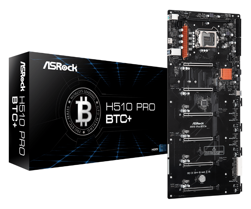 Picture of ASRock Intel 1200 H510 Pro Btc + M.2 90-MXBGL0-A0UAYZ