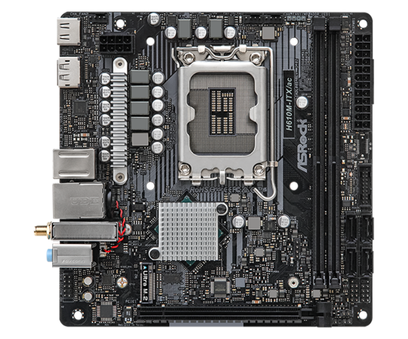 Picture of ASRock H610M-ITX/AC DDR4 Motherboard 90-MXBHL0-A0UAYZ