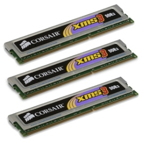 Picture of Corsair XMS3 Classic 3GBKit (3x1GB)