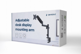 Picture of Gembird adjustable desk display mounting arm, 17”-32”, up to 9 kg MA-DA1P-01