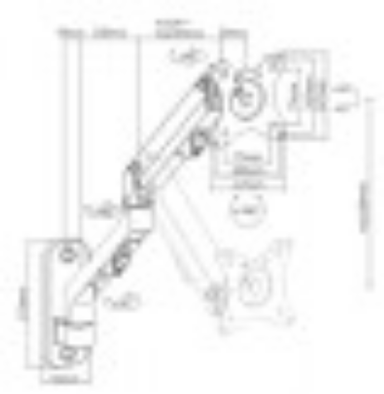 Picture of Gembird adjustable wall display mounting arm up to 27'', up to 7kg MA-WA1-02