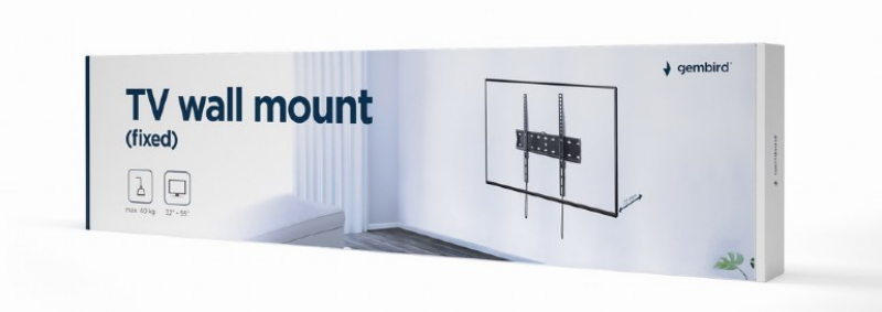Picture of Gembird TV wall mount (fixed), 32”-55” (40kg) WM-55F-02