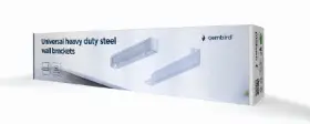 Picture of Gembird Universal heavy duty steel wall brackets 35 kg, white WM-U35-01-W