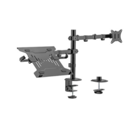 Picture of Gembird adjustable desk mount with Monitor arm up to 32'' & Notebook tray up to 17'' MA-DA-03