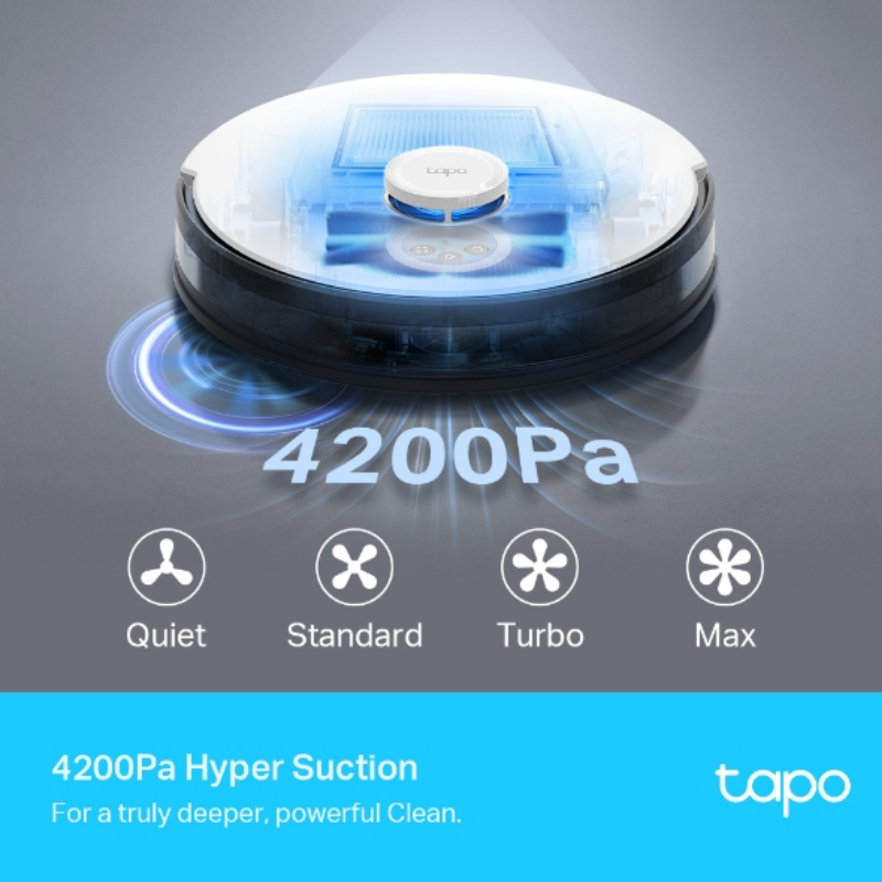 Picture of TP-Link Tapo RV30 LiDAR + Gyro Robot Vacuum & Mop Cleaner 4200Pa