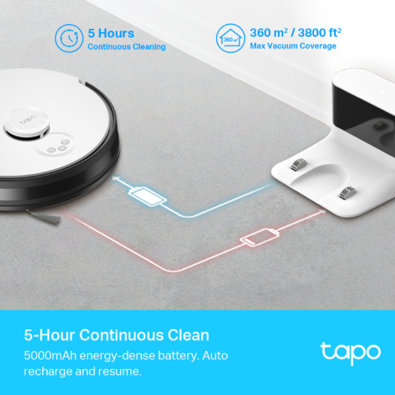 Picture of TP-Link Tapo RV30 LiDAR + Gyro Robot Vacuum & Mop Cleaner 4200Pa