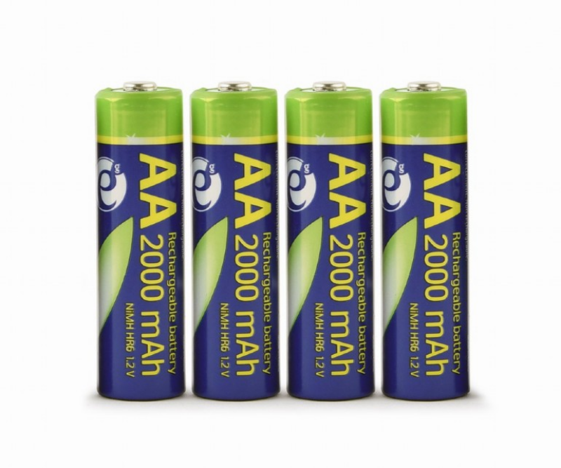 Picture of Gembird Ni-MH rechargeable AA batteries  4 pack  2000mAh EG-BA-AA20R4-01