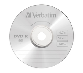 Picture of Verbatim DVD+R 16x Branded 15 Cello Pack Box of 24