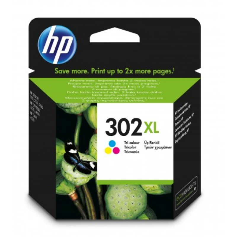 Picture of HP 302 colour XL F6U68AE#UUS  F6U67AE