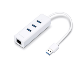 Picture of TP-Link UE330 USB 3.0 to Gbit Ethernet with 3-port USB 3.0 Hub