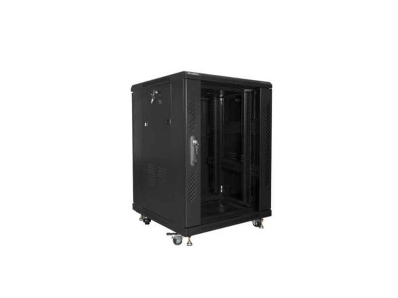Picture of Lanberg 19 FREE-STANDING RACK 15U 600x600  FLAT PACK BLACK FF01-6615-12B