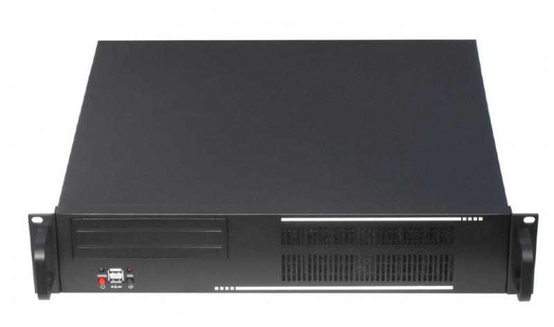 Picture of GemBird 19 Rack-mount chassis (2U) Black