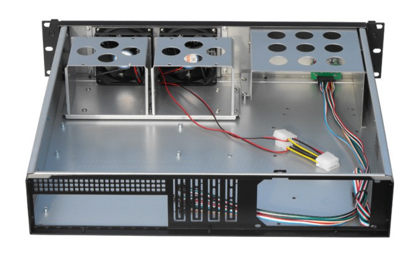 Picture of GemBird 19 Rack-mount chassis (2U) Black