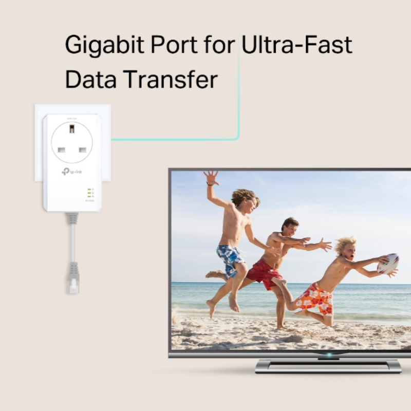 Picture of TP-Link TL-PA7017P KIT AV1000 Gigabit Pass-through Powerline Starter Kit