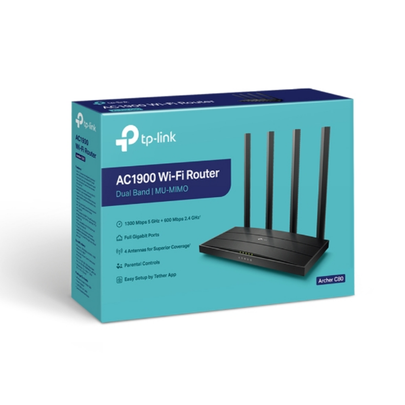 Picture of TP-Link Archer C80 AC1900 Wireless MU-MIMO Wi-Fi Router Dualband