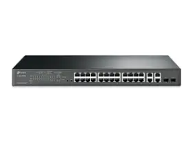 Picture of TP-Link T1500-28PCT (TL-SL2428P) Jetstream 24-Port 10/100Mbps+ 4-port Gigabit Smart PoE+ Switch