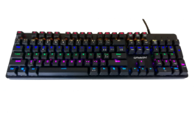 Picture of Gammec VEGA1R RGB Backlit Mechanical Wired Gaming Keyboard Black with Red Switches