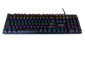Picture of Gammec VEGA1B RGB Backlit Mechanical Wired Gaming Keyboard Black with Blue Switches
