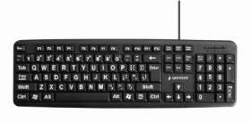 Picture of Gembird Standard Keyboard with Large Letters KB-US-103