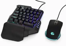 Gembird IVAR Twin 2-in-1 gaming keyboard and ergonomic mouse combo