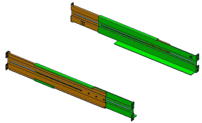 Picture of PowerWalker Rackmount Kit - RK7 1U VI R1U Art No. 10132004