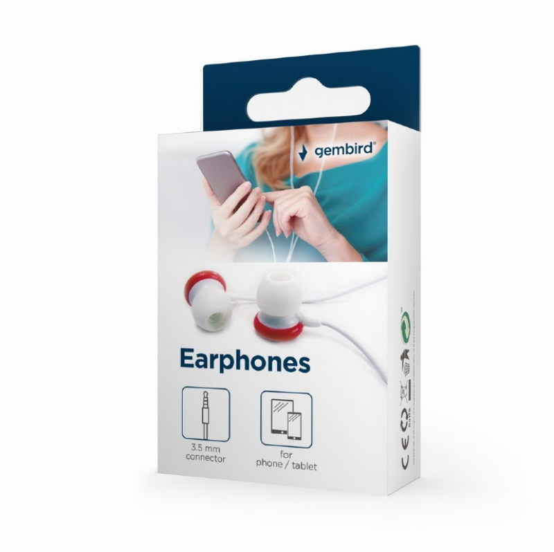 Picture of Gembird Candy in-ear phones red MHP-EP-001-R