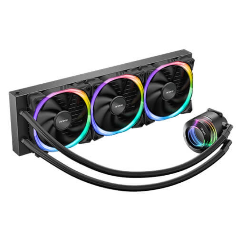 Picture of Antec Vortex 360 ARGB Liquid AiO Triple Fan CPU Cooler + Spiral Pump 0-761345-74047-0