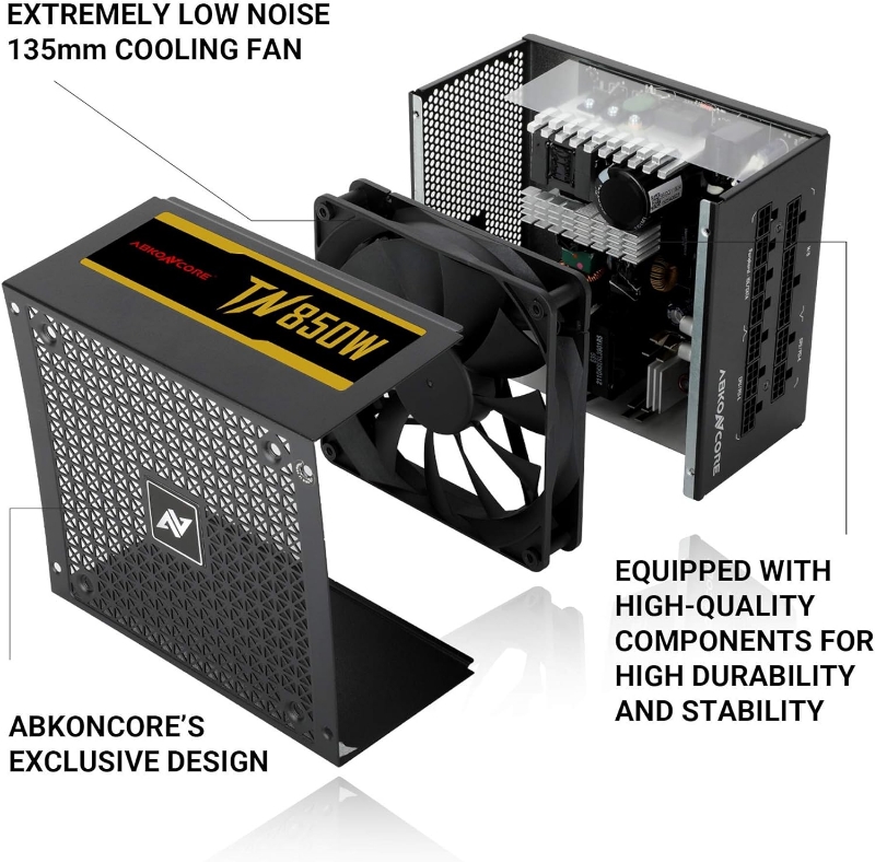 Picture of Abkoncore TN850W Tenergy Gold PSU Modular ABKO-850G-MMXX-A