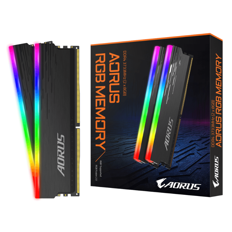 Picture of Gigabyte RGB AORUS DDR 3733MHz 16GB (2x8Gb) GP-ARS16G37