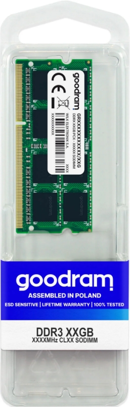 Picture of GOODRAM DDR4 8GB 2666MHz CL19 SODIMM GR2666S464L19S/8G