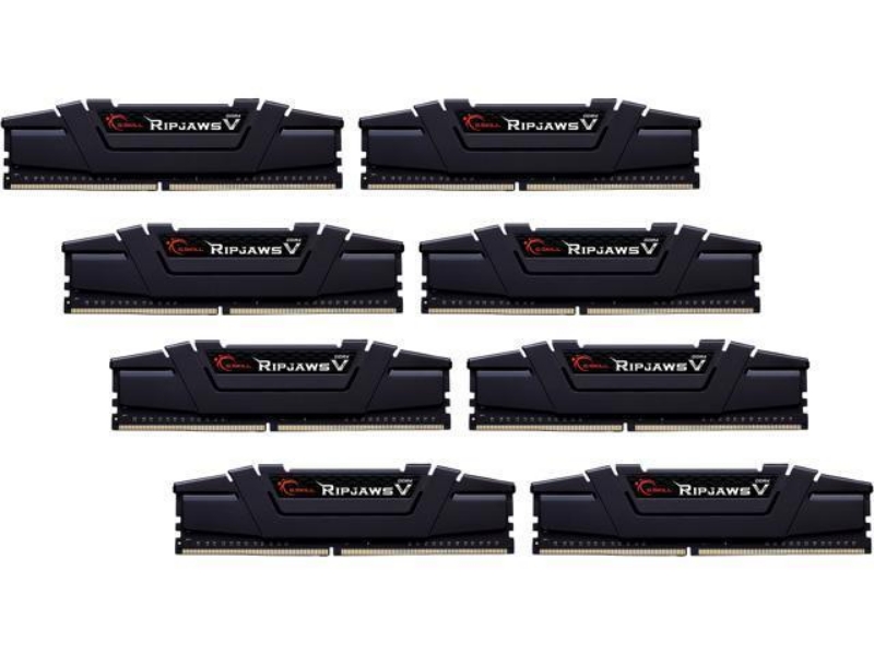 Picture of G.Skill Ripjaws V - DDR4 - 256GB (8x32) - DIMM 288-pin unbuffered F4-3200C16Q2-256GVK